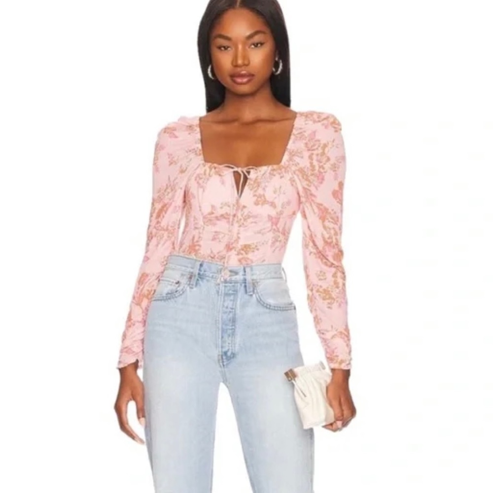 NWT Free People Hilary Printed Top - Picture 5 of 5